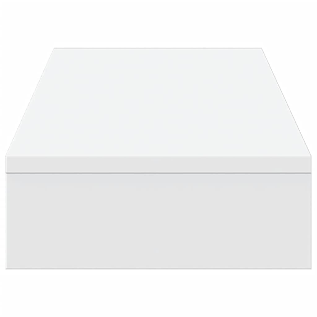 Stalak za monitor bijeli 100 x 27 x 10 cm od konstruiranog drva