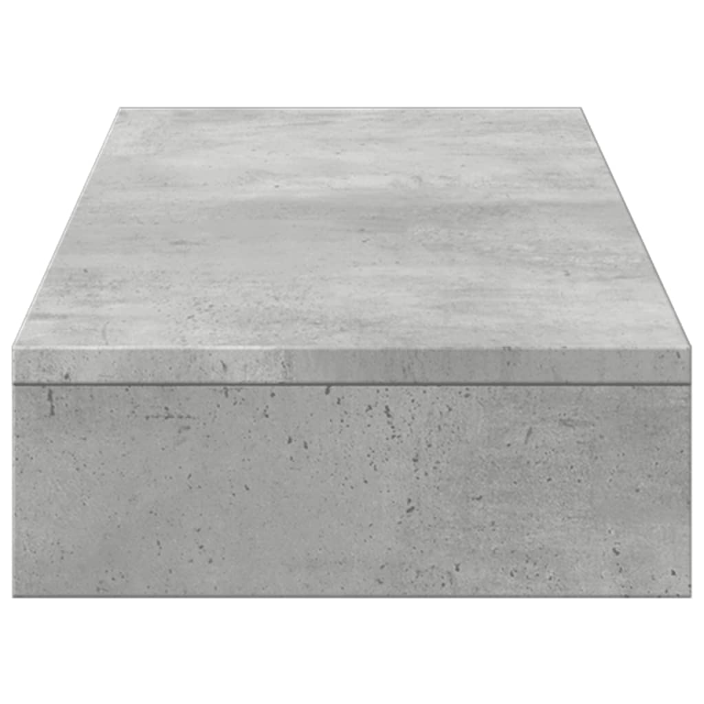 Stalak za monitor boja betona 100x27x10 cm konstruirano drvo