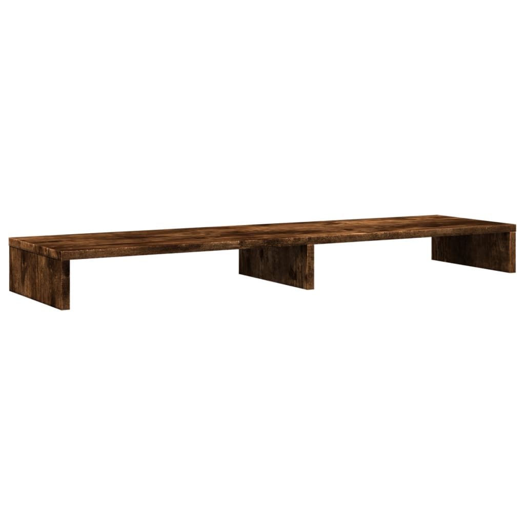 Stalak za monitor boja dimljenog hrasta 100x27x10 cm drveni