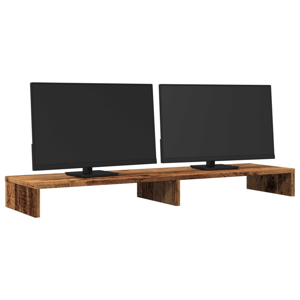 Stalak za monitor boja drva 100x27x10 cm konstruirano drvo