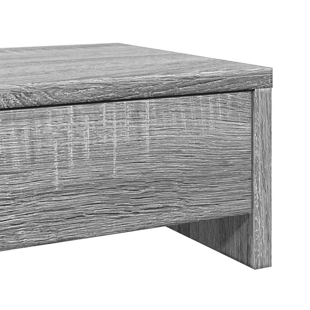 Stalak za monitor s ladicama boja hrasta 50 x 27 x 15 cm drveni
