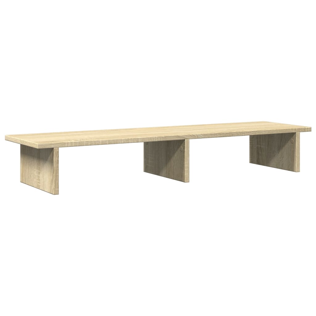 Stalak za monitor boja hrasta 100x27x15 cm konstruirano drvo