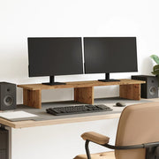 Stalak za monitor boja staro drvo 100x27x15cm konstruirano drvo