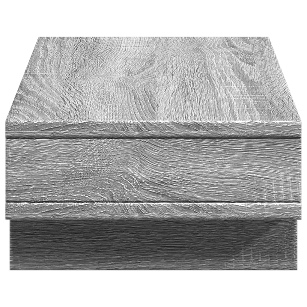 Stalak za monitor siva boja hrasta 50x27x15cm konstruirano drvo