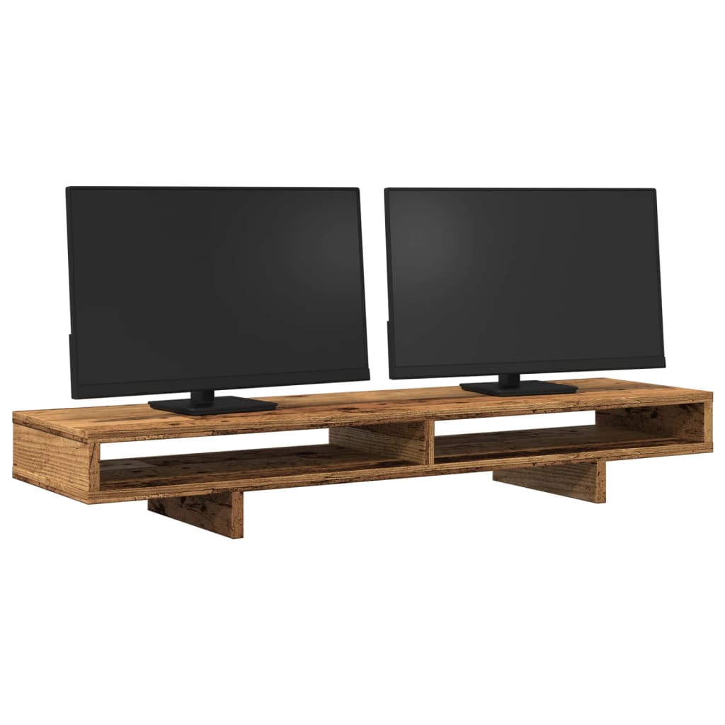 Stalak za monitor boja staro drvo 100x27x15cm konstruirano drvo