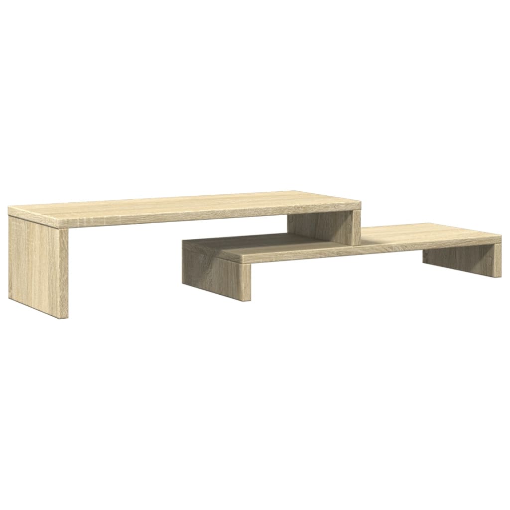 Stalak za monitor boja hrasta 54x22x15 cm konstruirano drvo