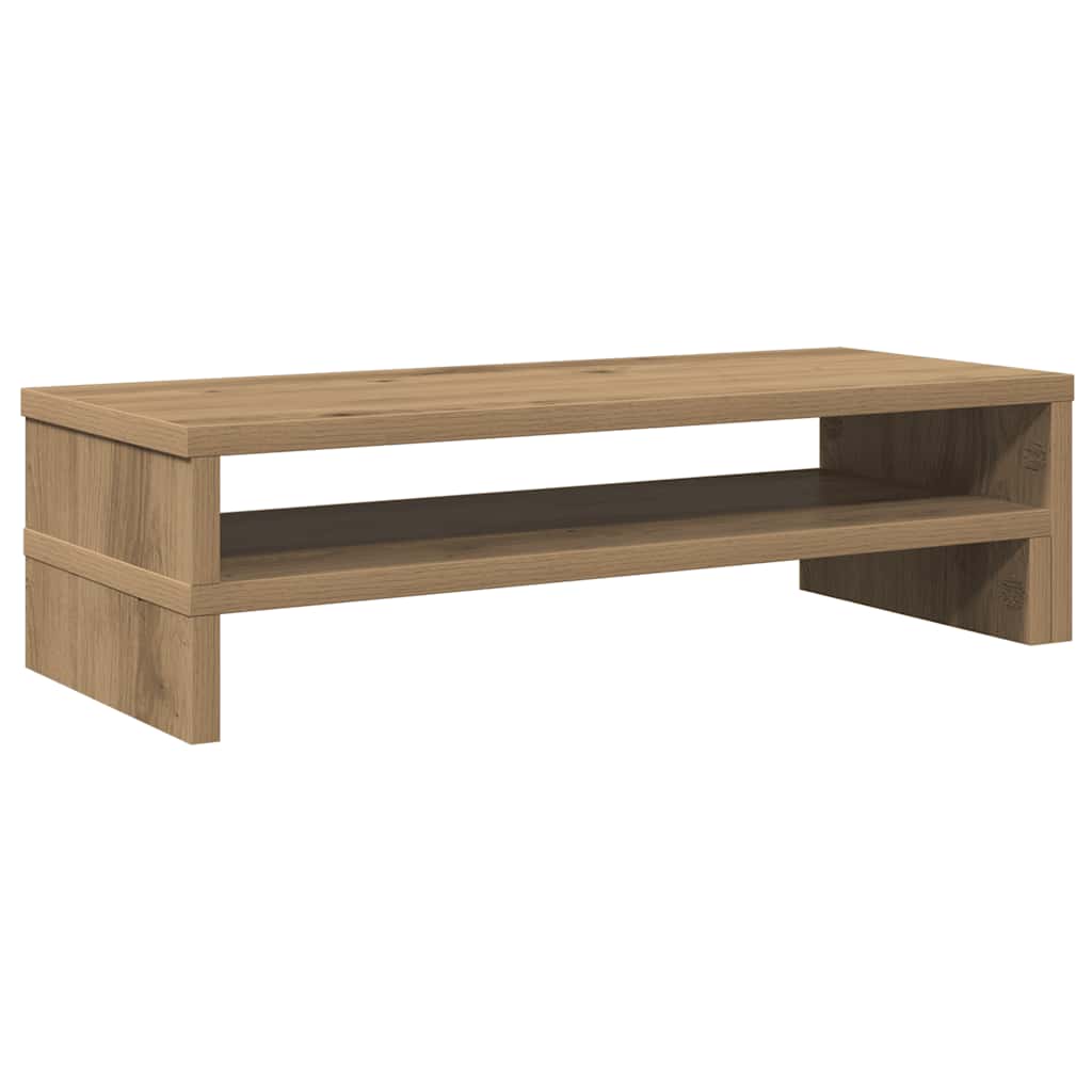 Stalak za monitor boja hrasta 54x22x15 cm konstruirano drvo