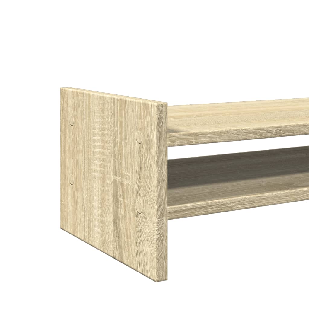 Stalak za monitor boja hrasta 100x27x20 cm konstruirano drvo