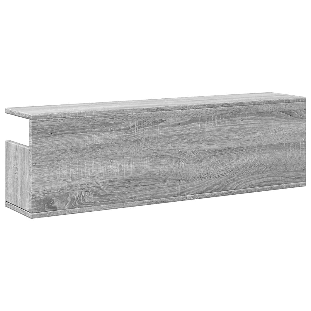 Zidni ormarić 100x20x30 cm siva boja hrasta konstruirano drvo