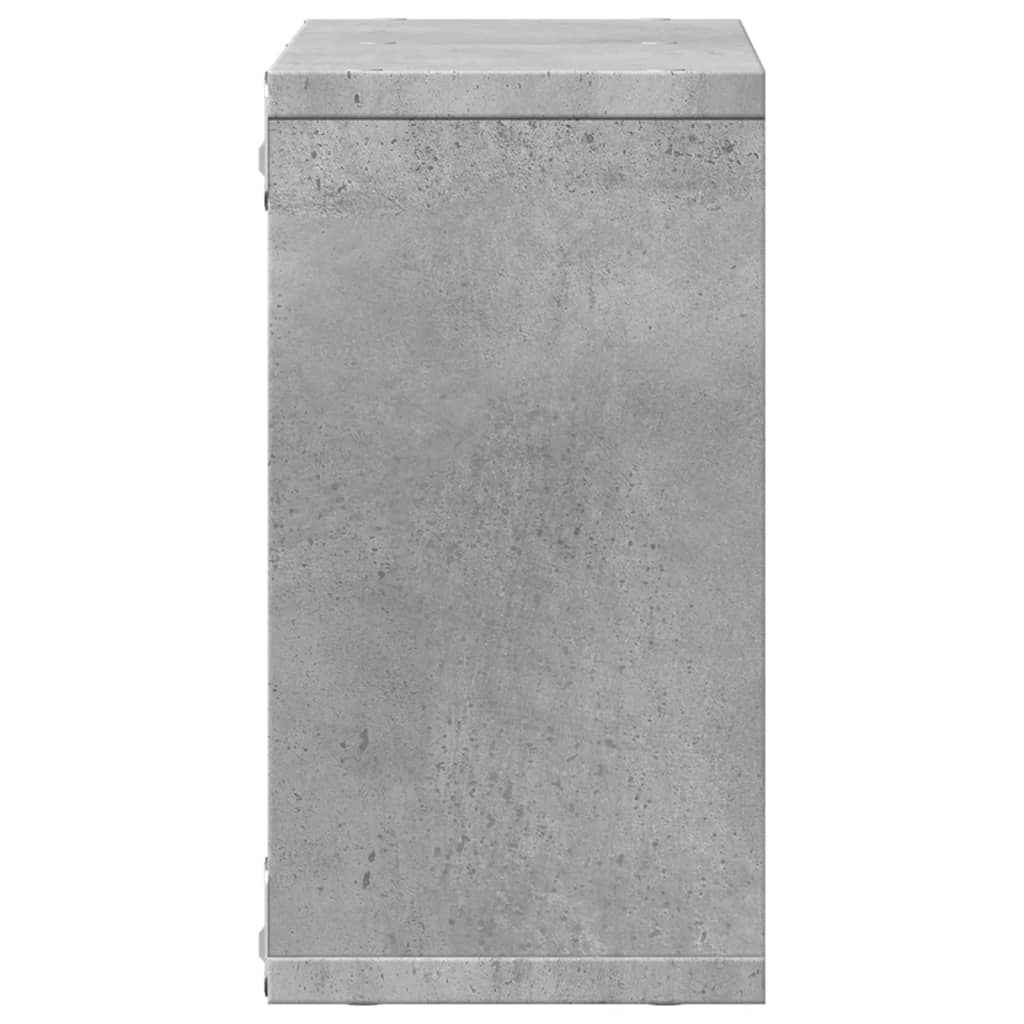 Zidni ormarić siva boja betona 60x16x30 cm konstruirano drvo