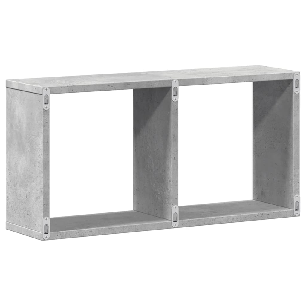 Zidni ormarić siva boja betona 60x16x30 cm konstruirano drvo