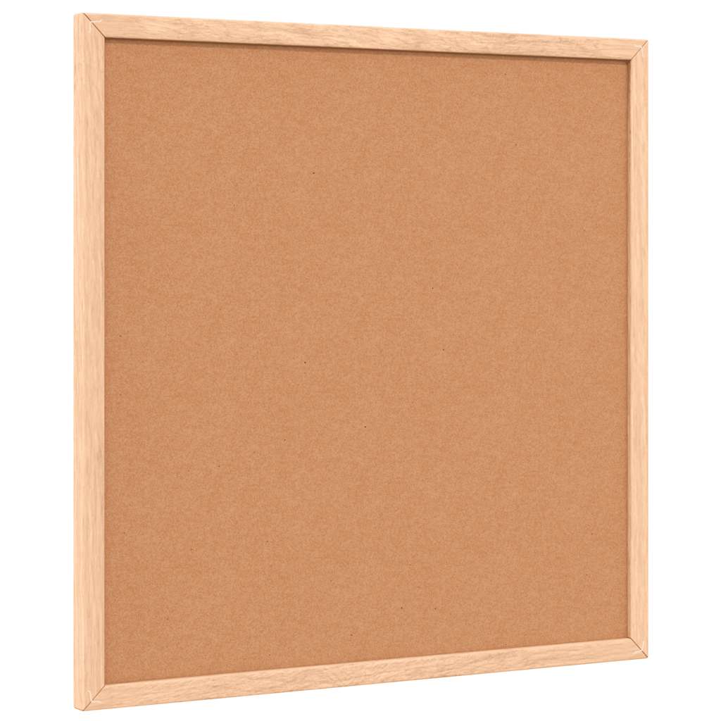 Magnetna bijela ploča s okvirom od punog borovine 40x40 cm