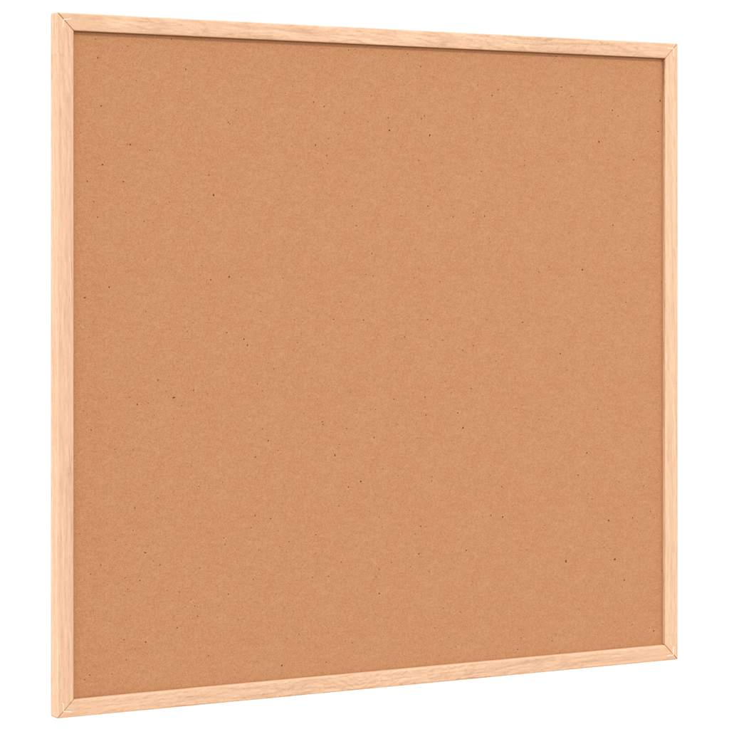 Magnetna bijela ploča s okvirom od masivnog borovog drva 60 x 55 cm