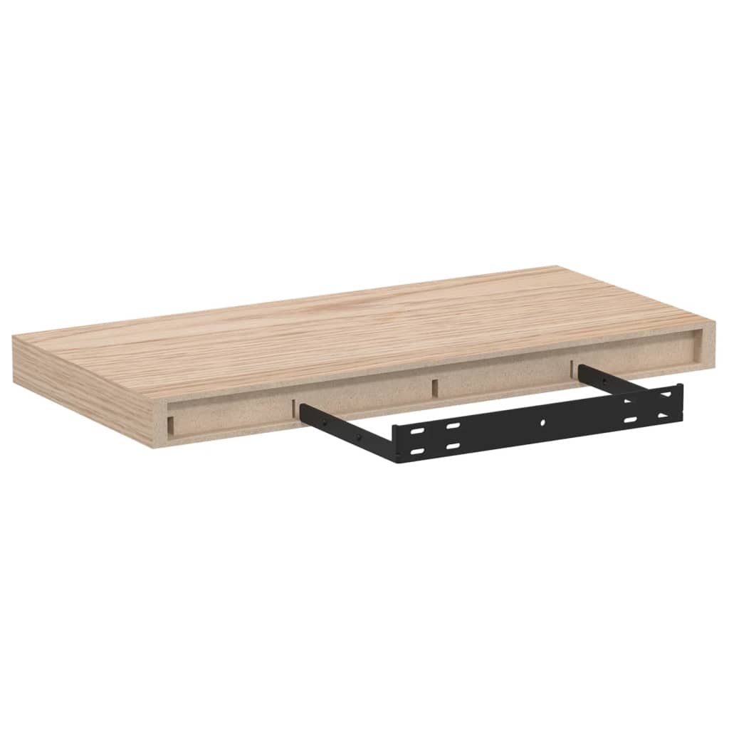 Plutajuće police 2 kom 50x23,5x4 cm od konstruiranog drva
