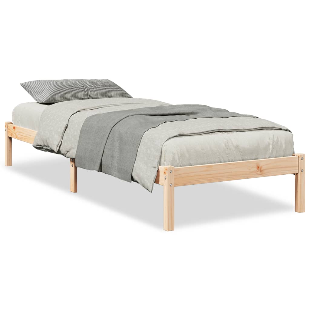 Dugi okvir kreveta bez madraca 80 x 210 cm od borovine