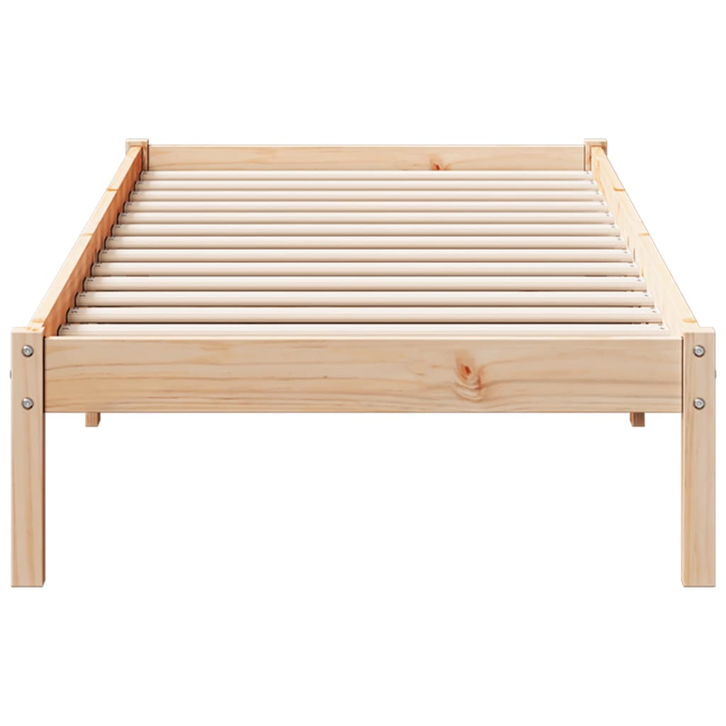 Dugi okvir kreveta bez madraca 80 x 210 cm od borovine