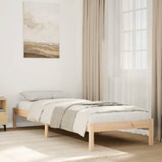 Dugi okvir kreveta bez madraca bijeli 80x220 cm od borovine
