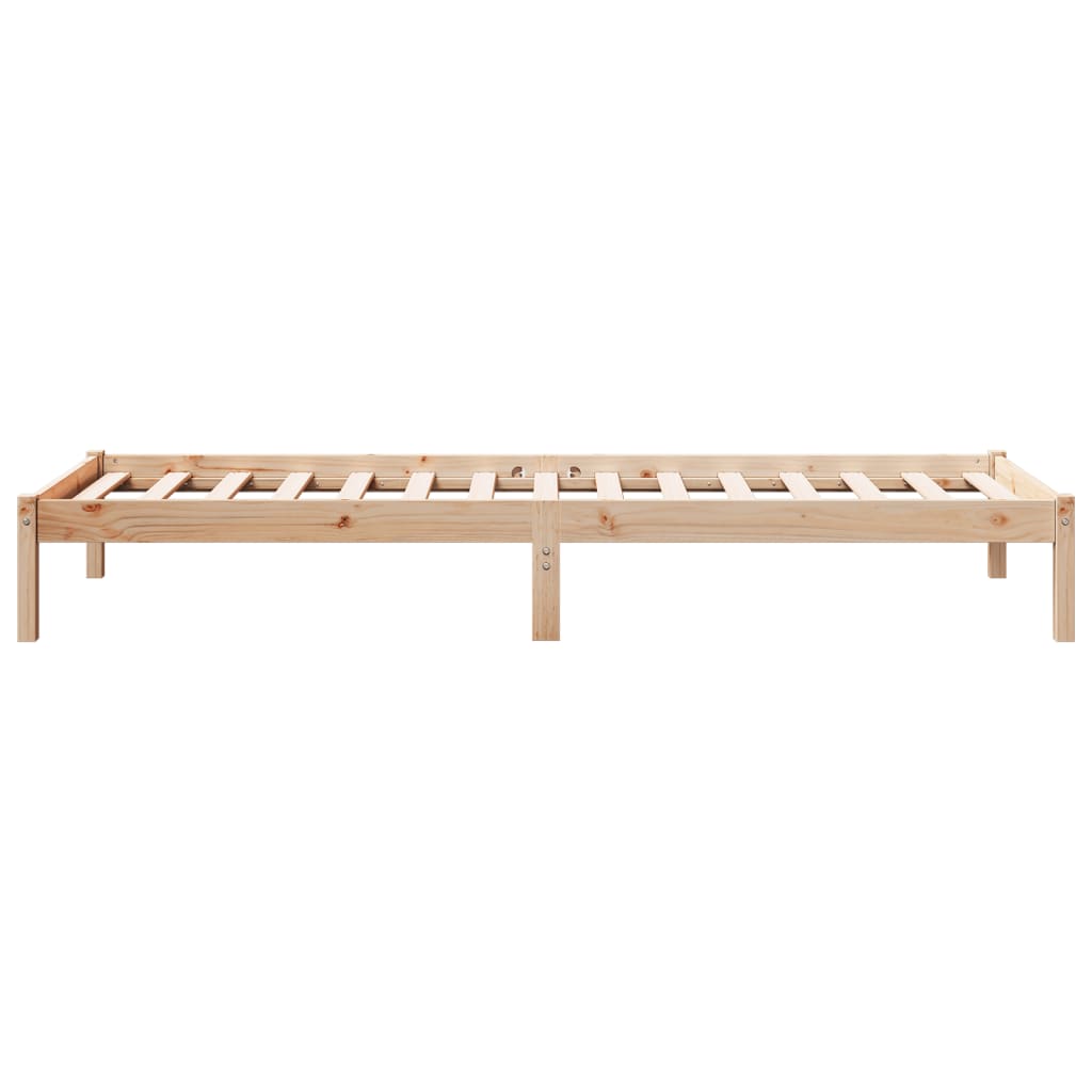 Dugi okvir kreveta bez madraca 100 x 220 cm masivna borovina