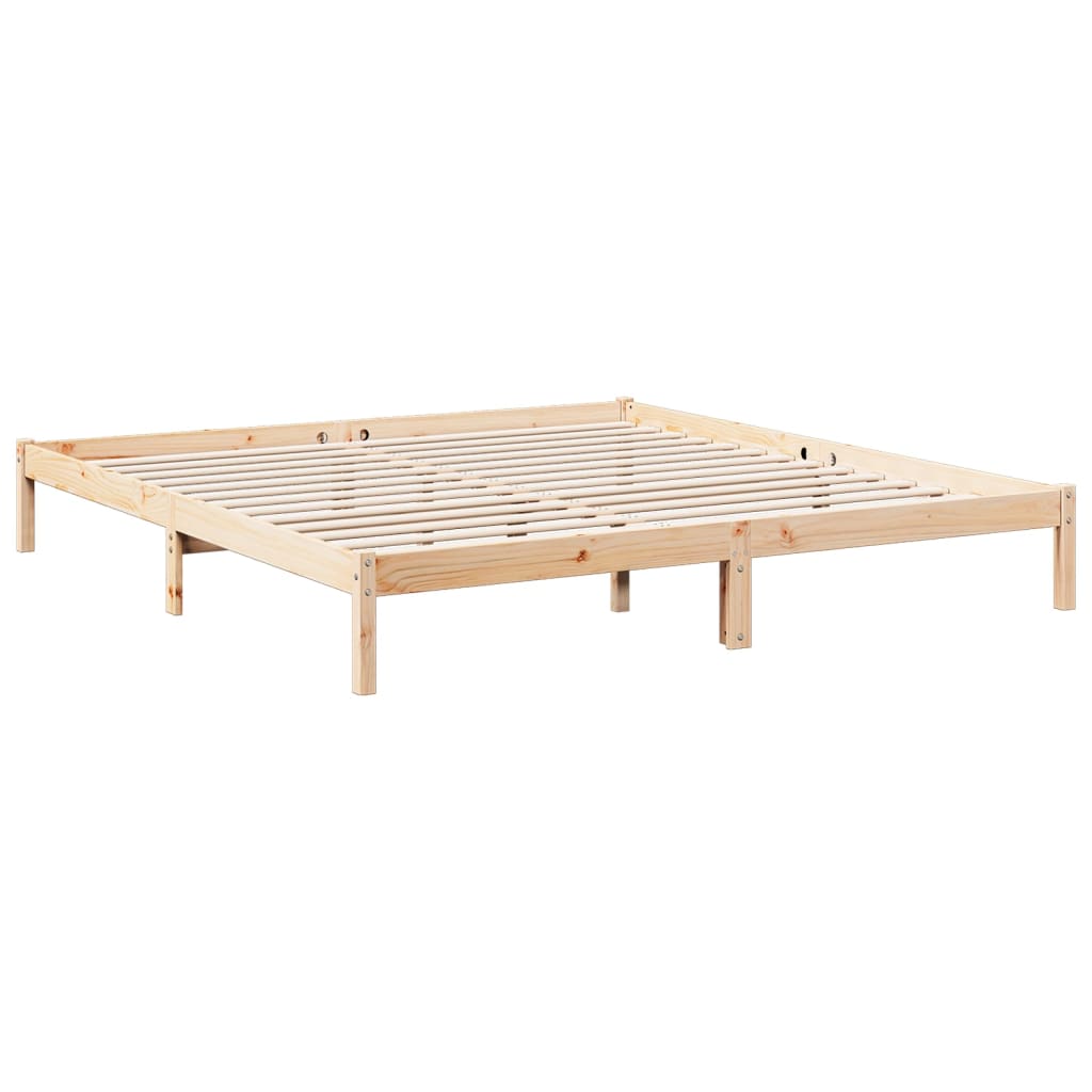 Dugi okvir kreveta bez madraca 200 x 220 cm od borovine