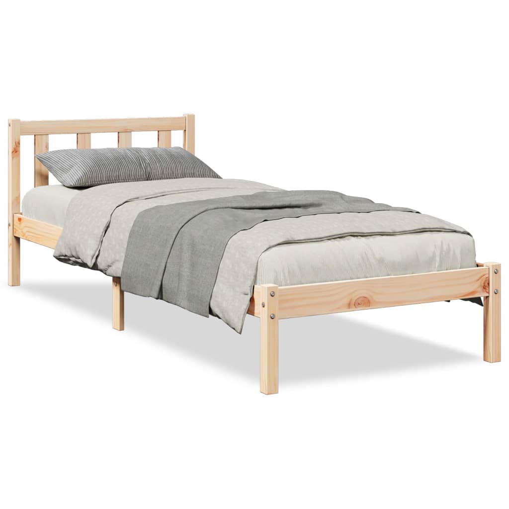 Dugi okvir kreveta bez madraca 80 x 210 cm od borovine