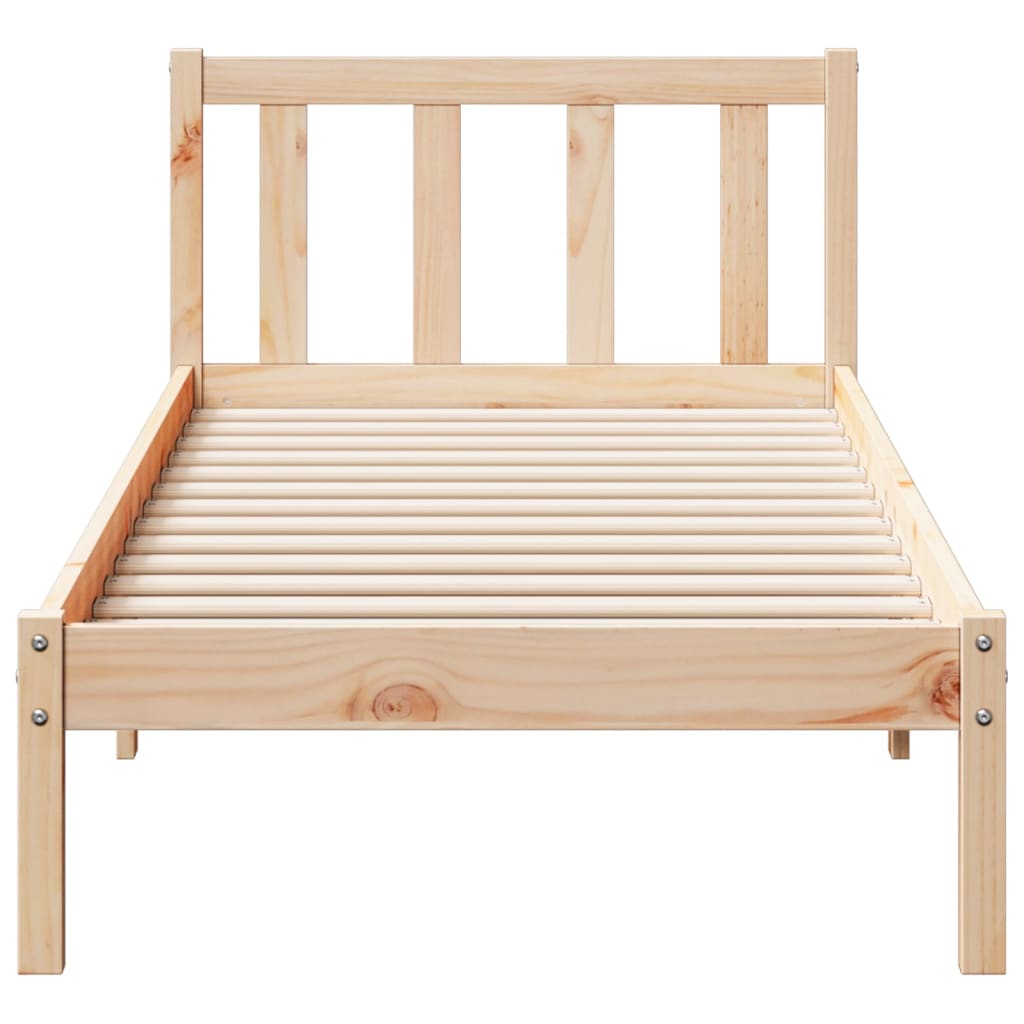 Dugi okvir kreveta bez madraca 80 x 210 cm od borovine