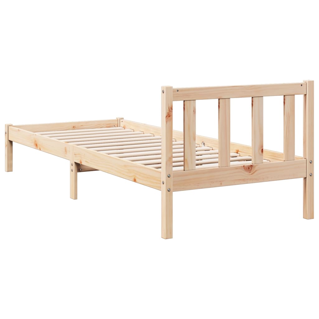 Dugi okvir kreveta bez madraca 80 x 210 cm od borovine