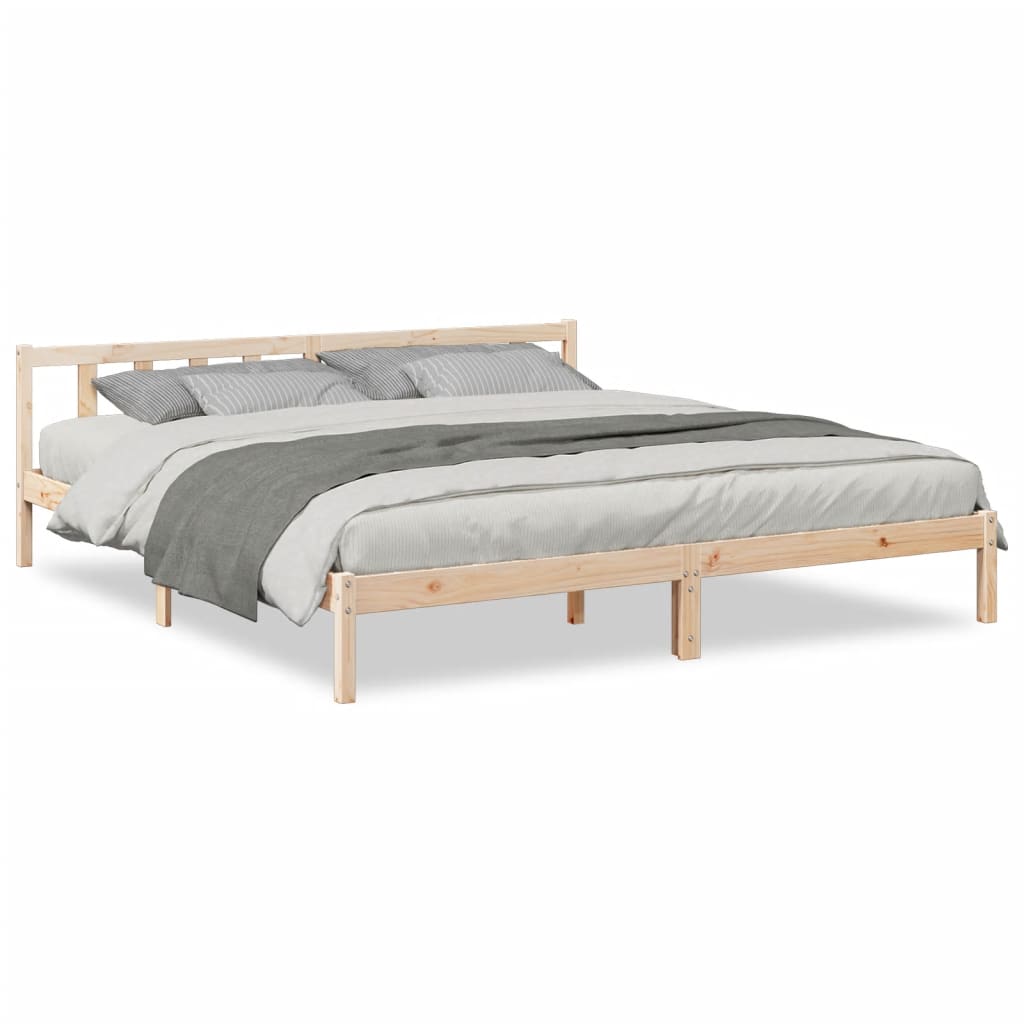 Dugi okvir kreveta bez madraca 180 x 210 cm od borovine