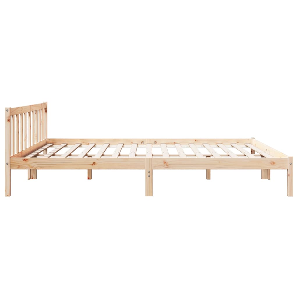 Dugi okvir kreveta bez madraca 180 x 210 cm od borovine