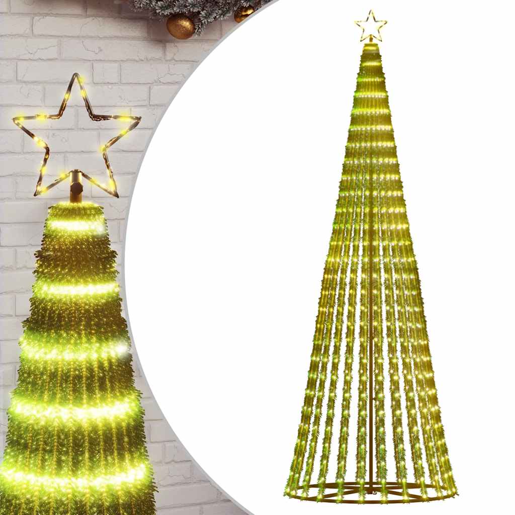 LED božićno drvce 475 LED toplo bijelo 247 cm