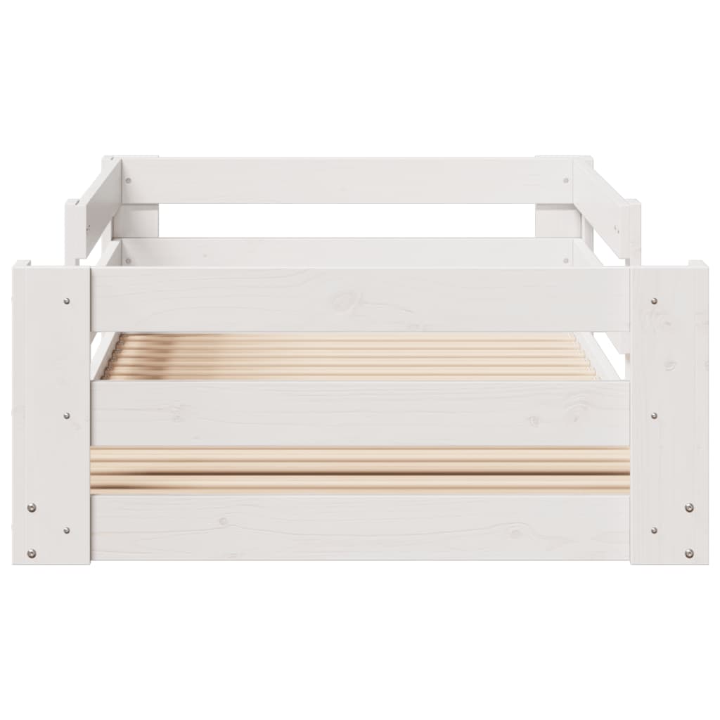 Okvir kreveta bez madraca bijeli 100x200 cm konstruirano drvo