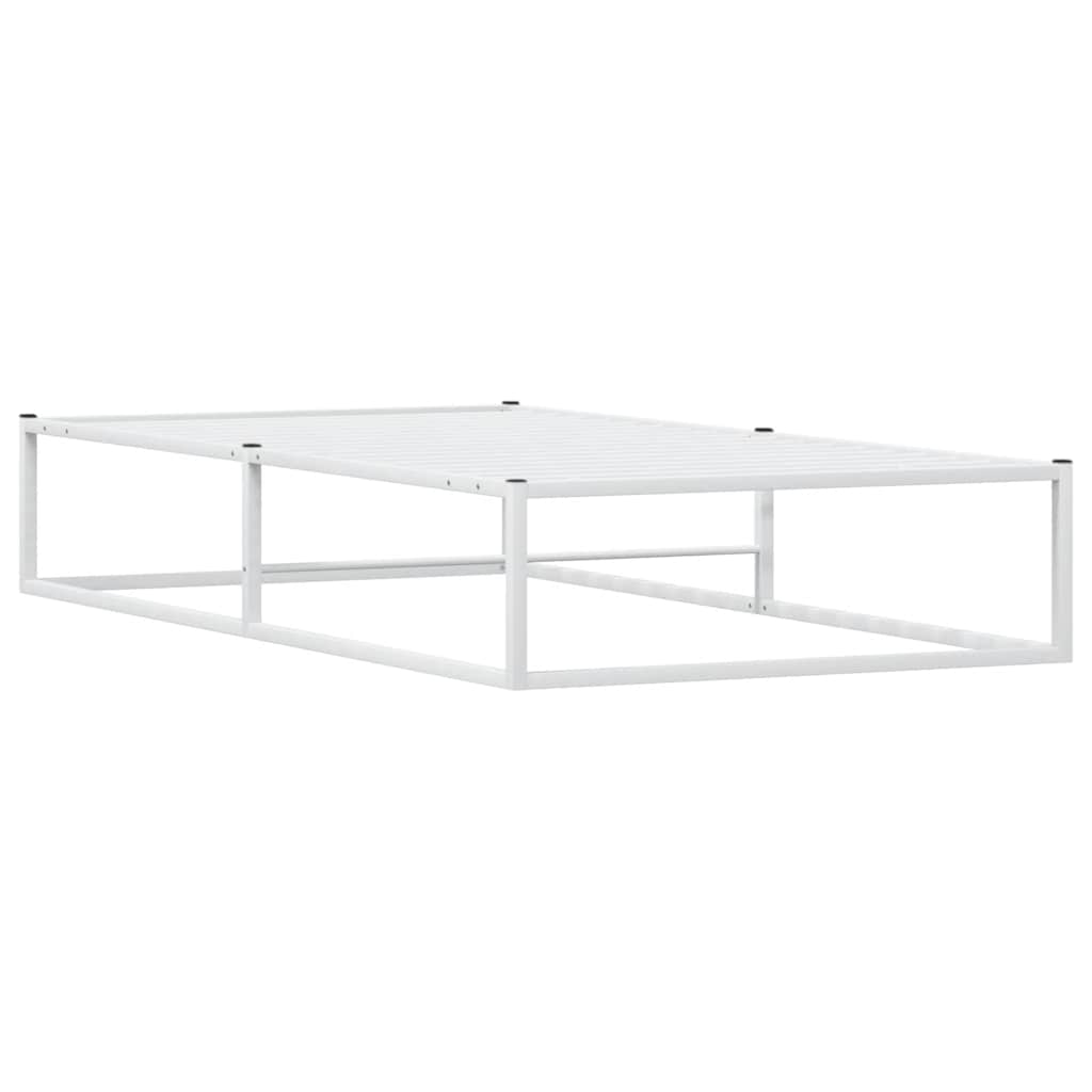 Okvir kreveta bez madraca Bijeli 100x200 cm Metalni