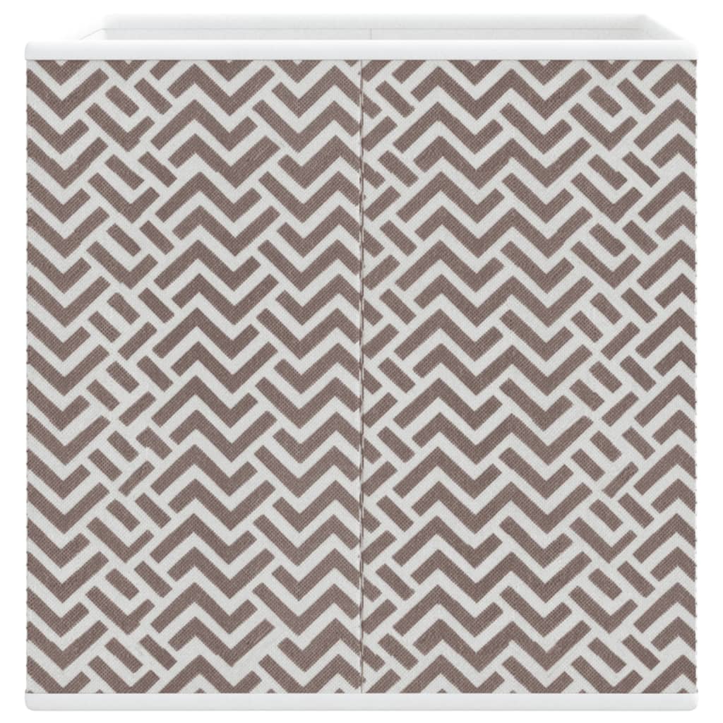 Sklopive kutije za pohranu 10 kom smeđe 32x32x32 cm od tkanine