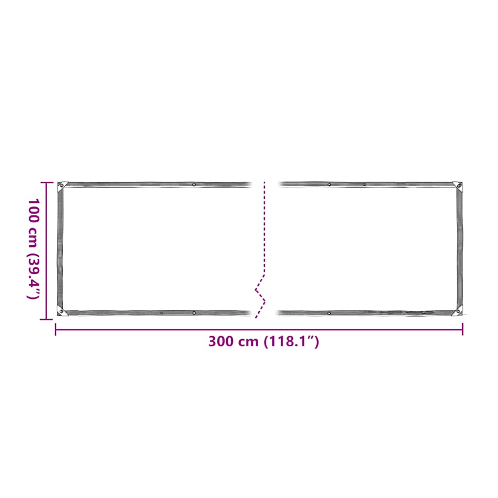 Pokrivač za biljke s rupicama 1x3 m polietilen