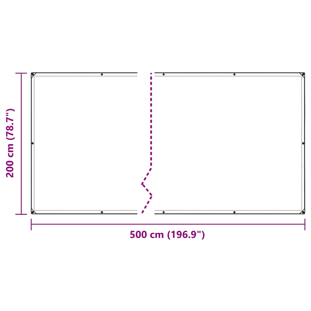 Pokrivač za biljke s ušicama 2x5 m PVC