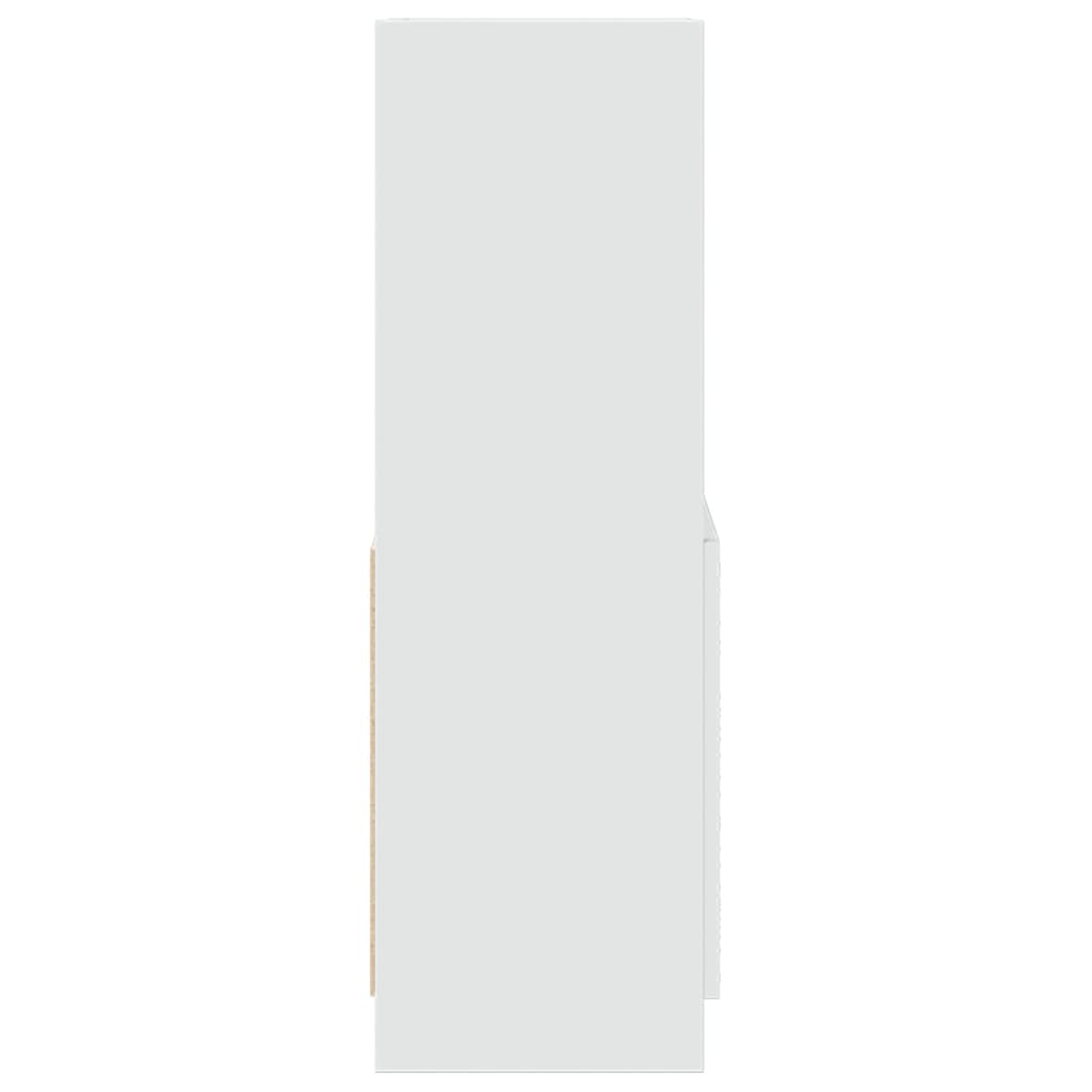 Visoka komoda bijela 63x33x100 cm od konstruiranog drva