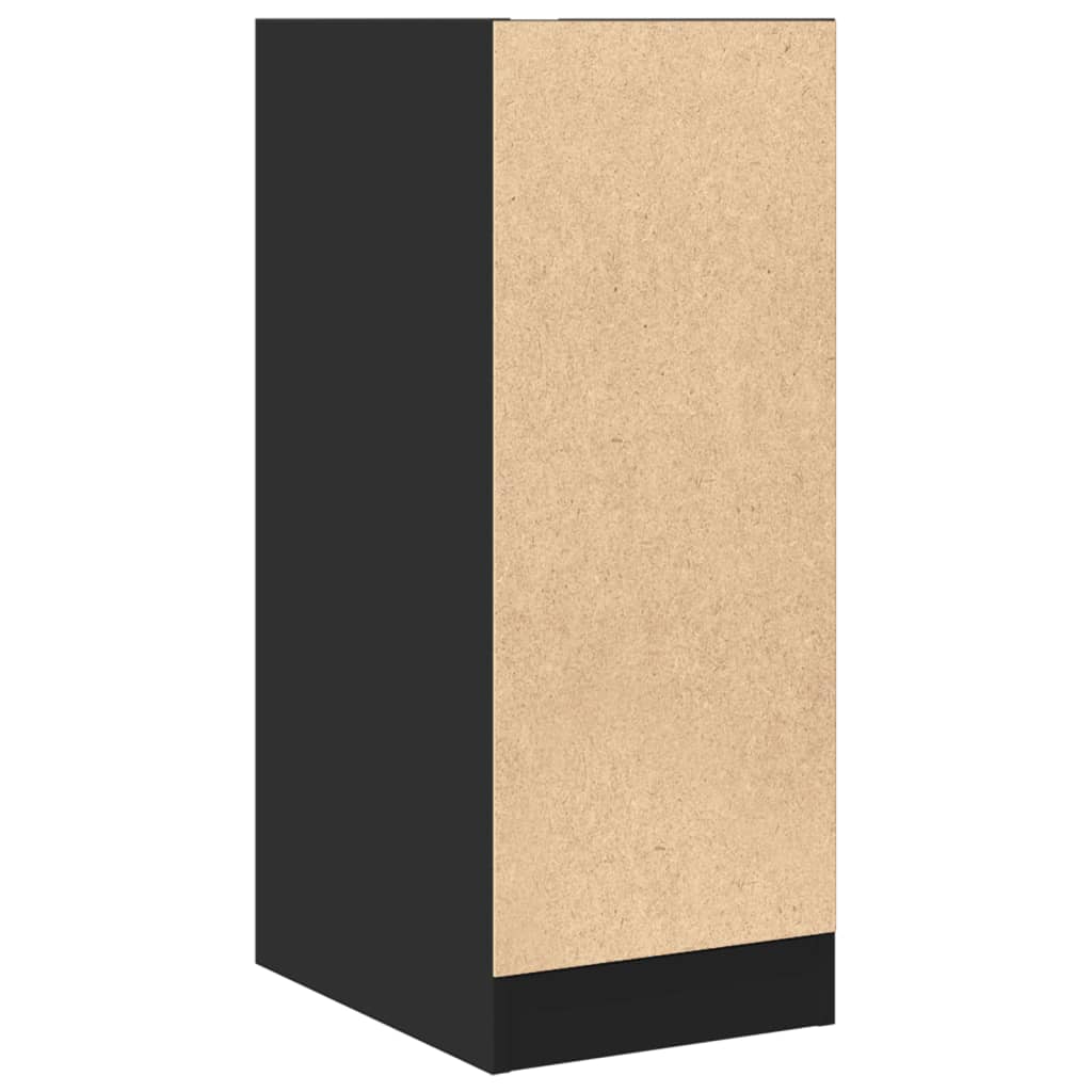 Ormarić za lijekove crni 30x41x77,5 cm konstruirano drvo