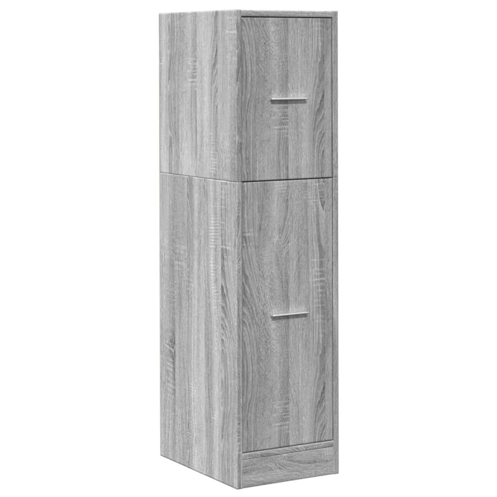 Ormarić za lijekove boja hrasta 30x41x118 cm konstruirano drvo