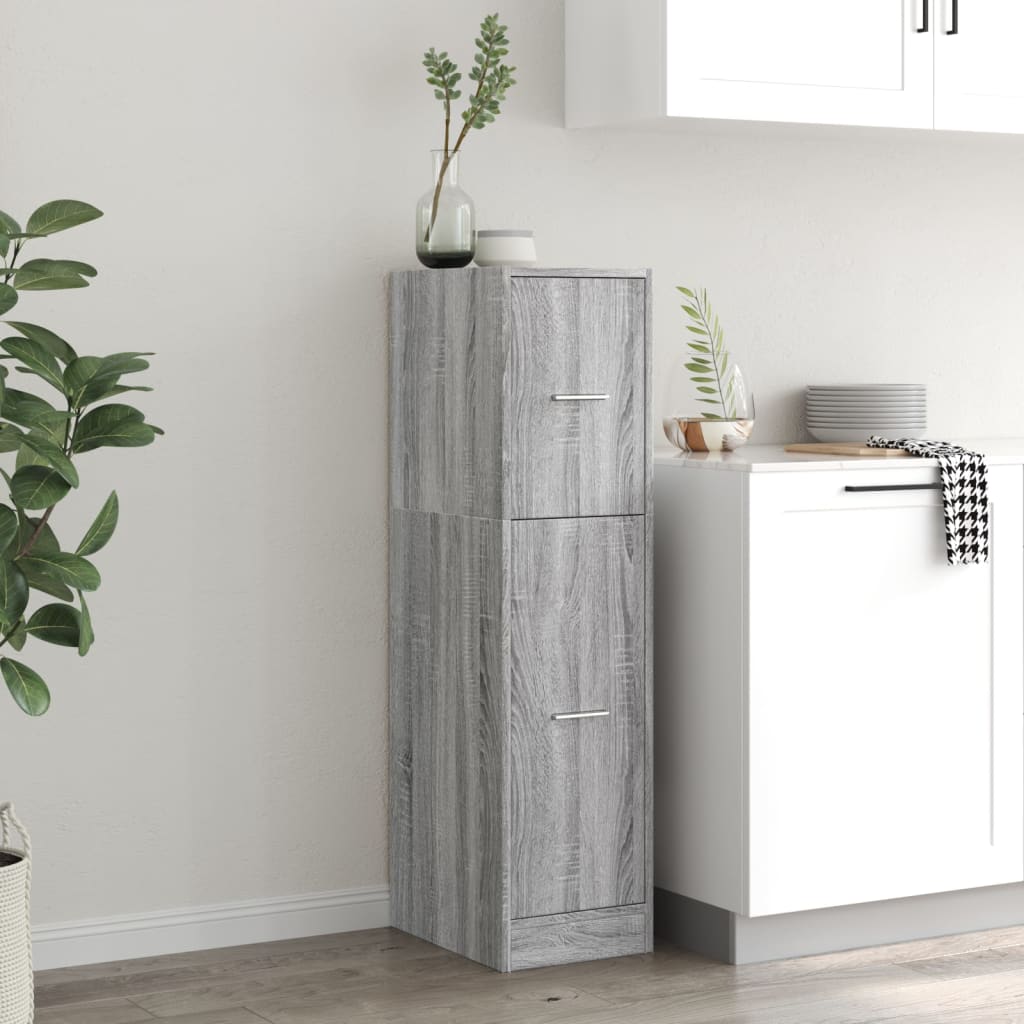 Ormarić za lijekove boja hrasta 30x41x118 cm konstruirano drvo