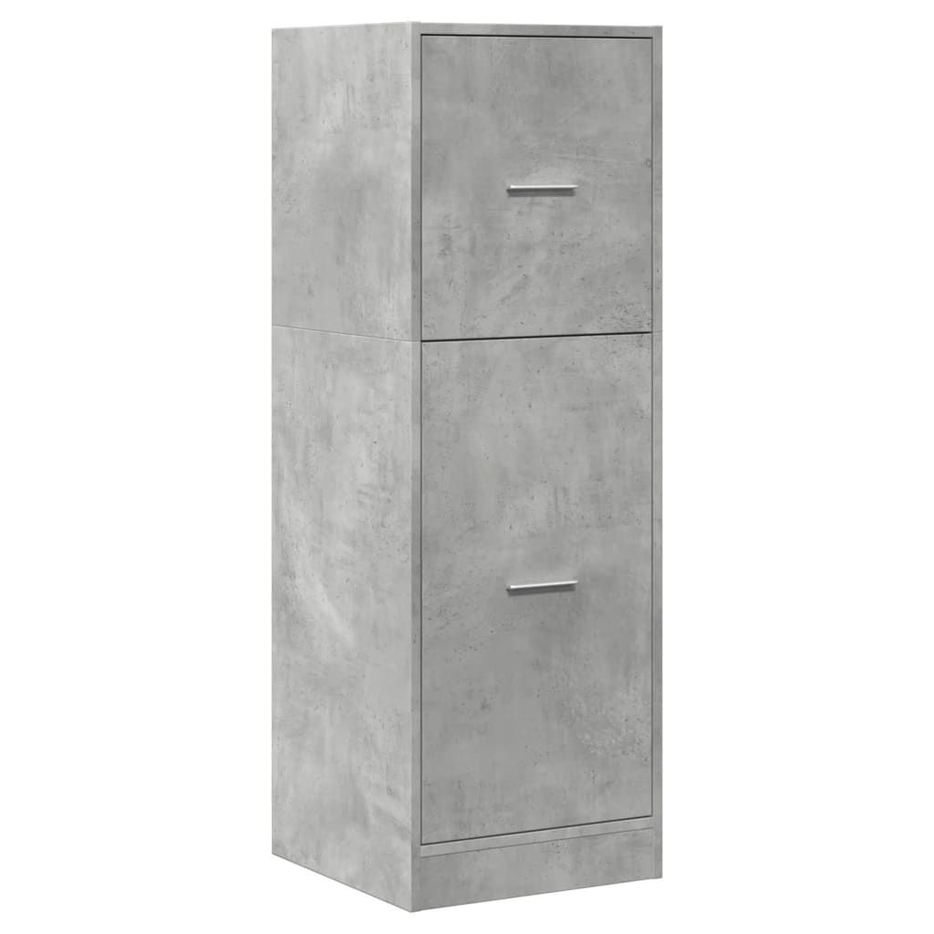 Ormarić za lijekove boja betona 40x41x118 cm konstruirano drvo