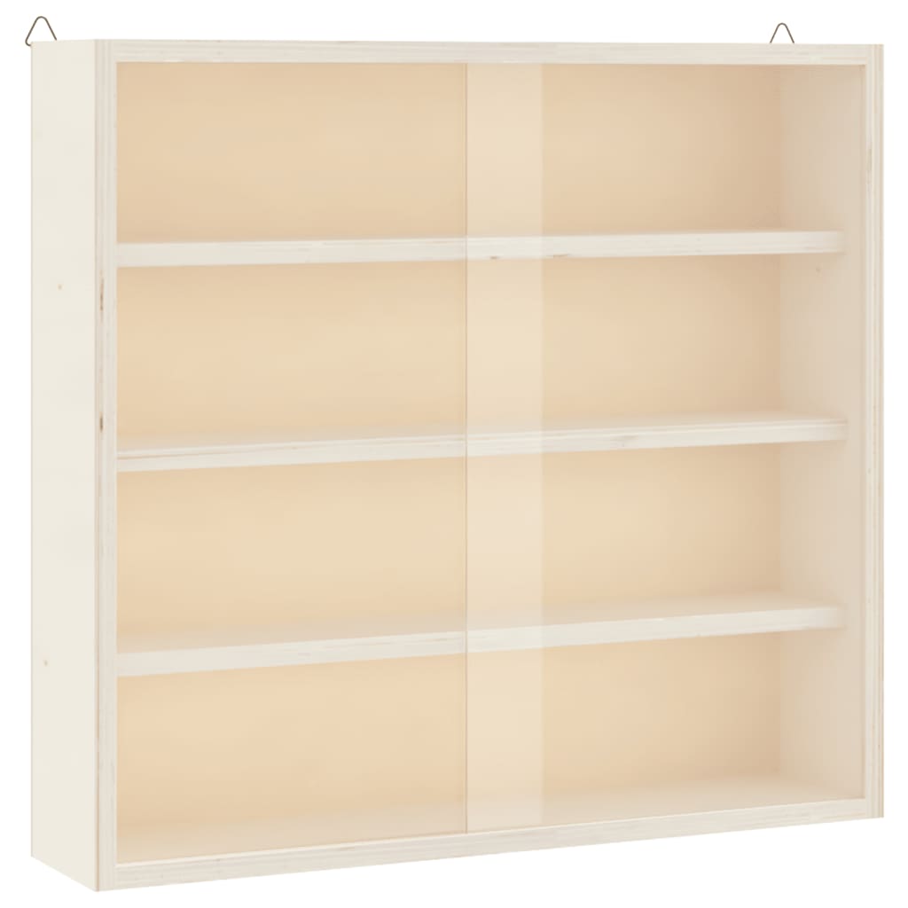 Drvena kolekcionarska vitrina s vratima 40x8,5x37 cm