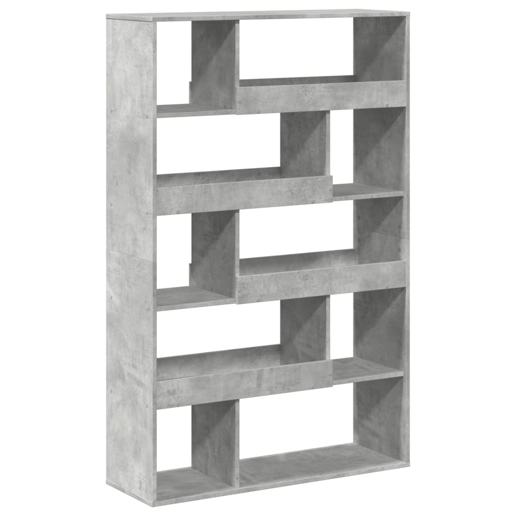 Regal za knjige boja betona 100x33x156,5 cm konstruirano drvo