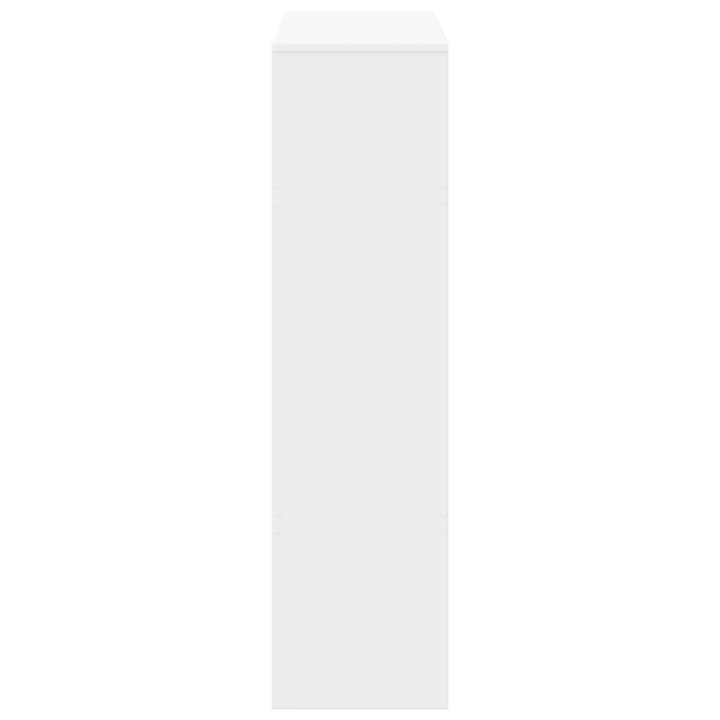 Regal za knjige bijeli 100 x 33 x 125,5 cm konstruirano drvo