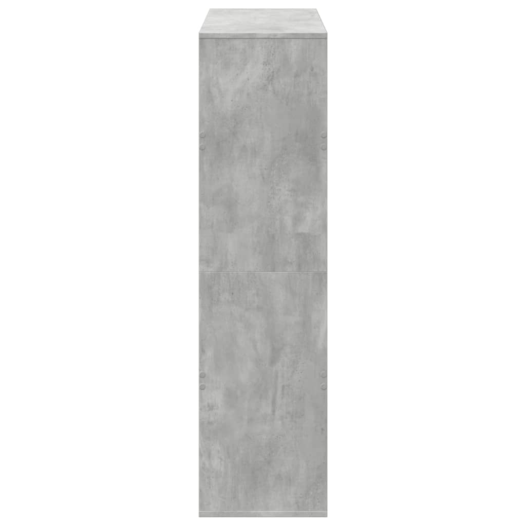 Regal za knjige boja betona 100x33x125,5 cm konstruirano drvo
