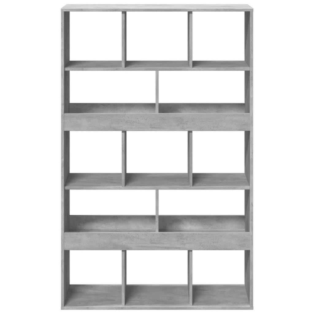 Regal za knjige boja betona 100x33x156,5 cm konstruirano drvo