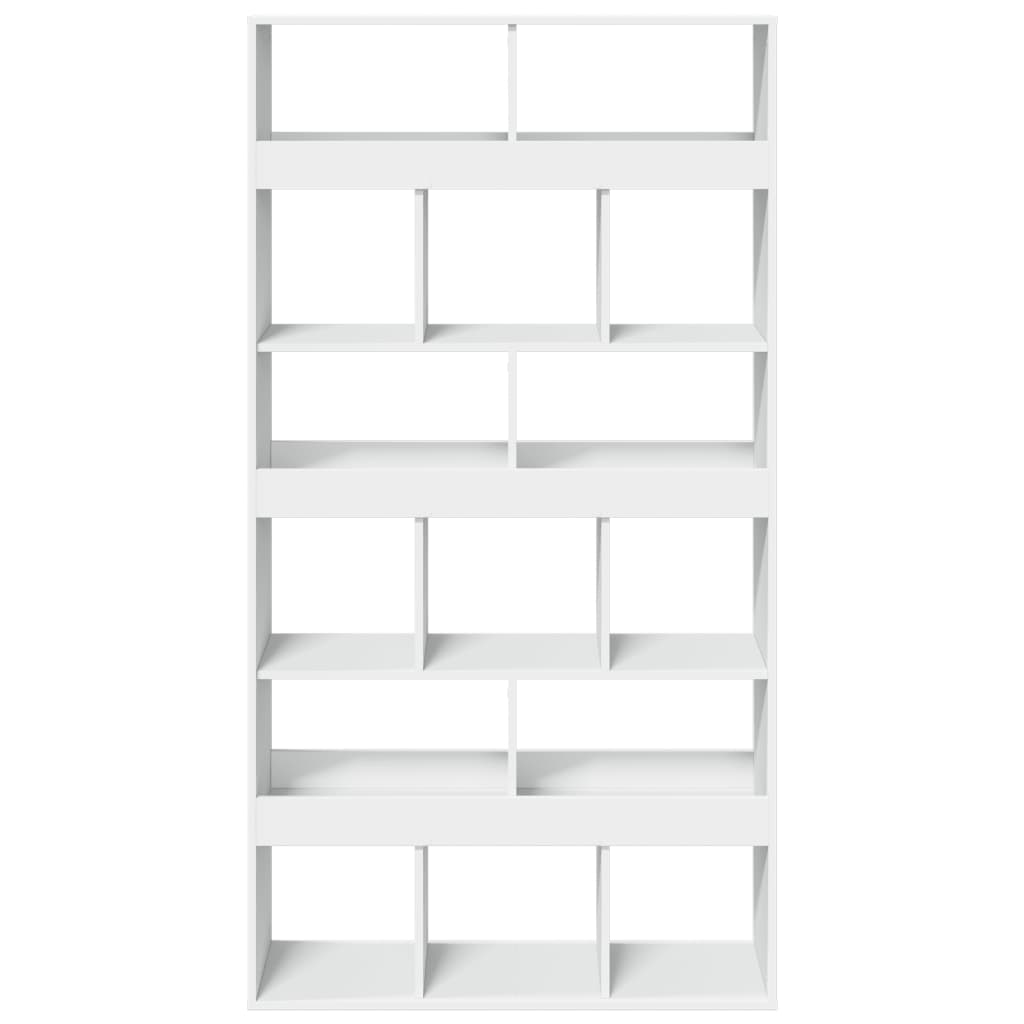Regal za knjige bijeli 100 x 33 x 187,5 cm konstruirano drvo