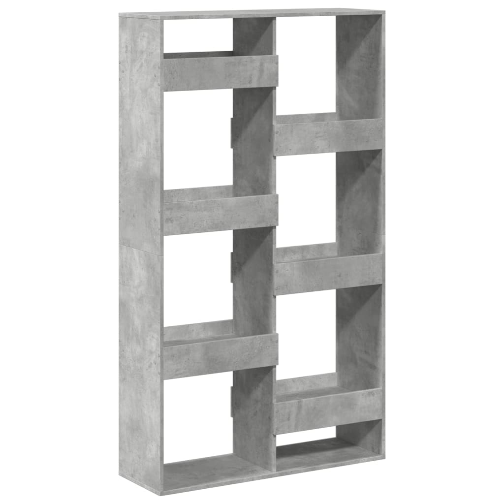 Regal za knjige boja betona 100x33x175 cm konstruirano drvo