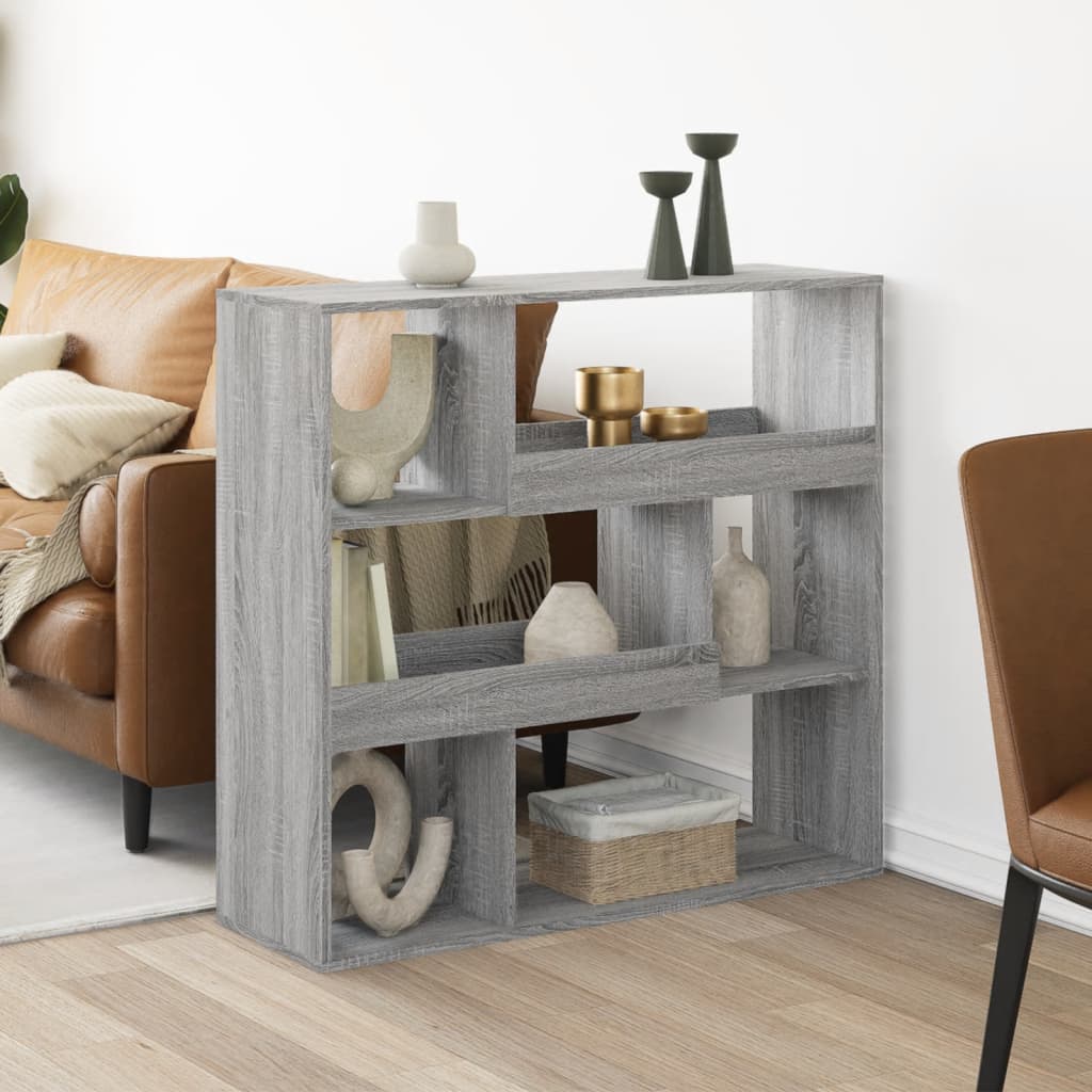 Sobna pregrada boja hrasta 100 x 33 x 94,5 cm konstruirano drvo