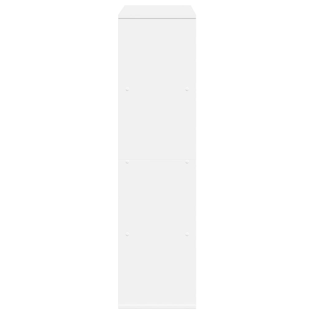Sobna pregrada bijela 100 x 33 x 125,5 cm konstruirano drvo