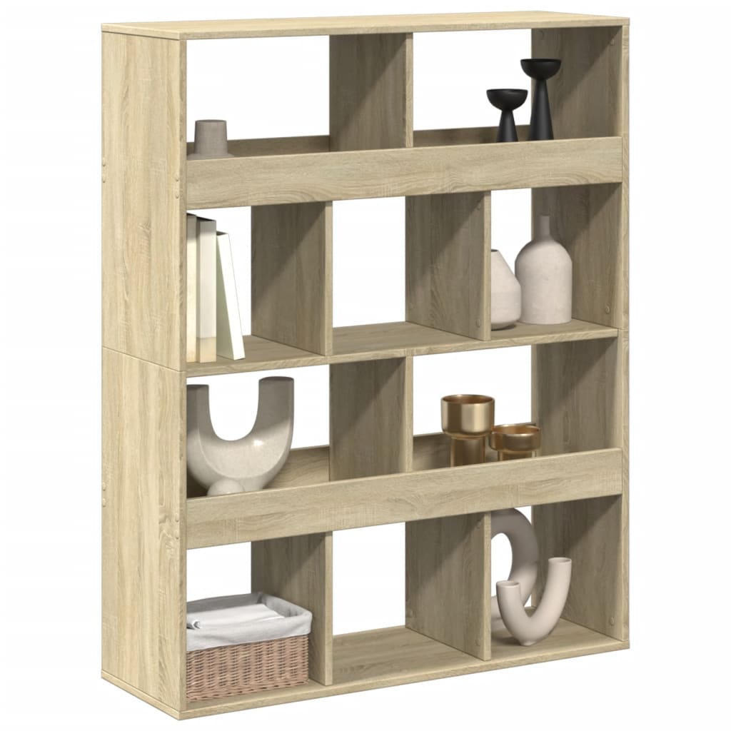 Sobna pregrada boja hrasta 100x33x125,5 cm konstruirano drvo