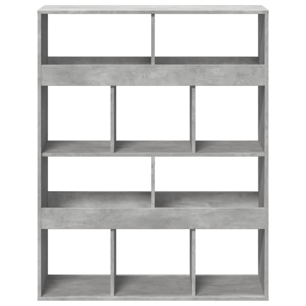 Sobna pregrada boja betona 100x33x125,5 cm konstruirano drvo